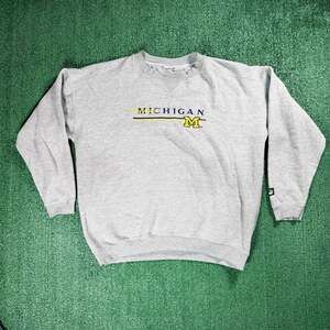 Vintage Puma Michigan Wolverines Crewneck Sweatshirt Size XL